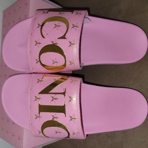 Jeffree Star Pink ICONIC Slides/Sandles
